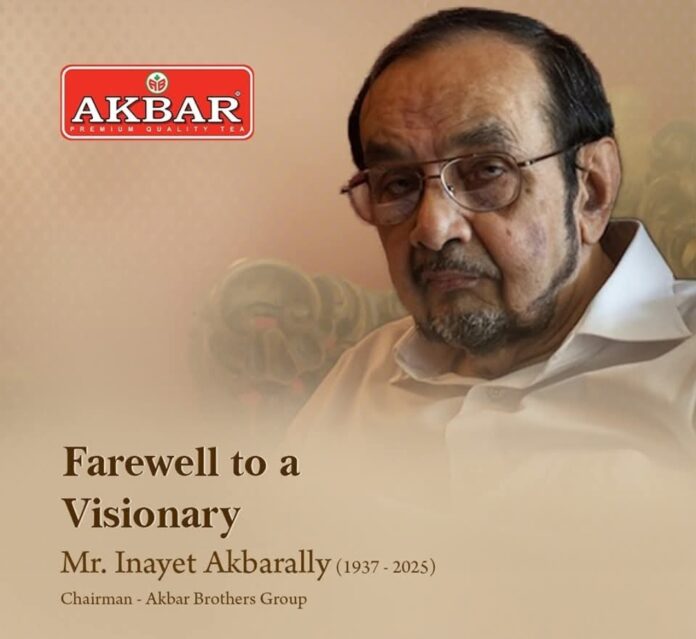 Inayet Akbarally, Chairman of Akbar Brothers Group, Passes Away