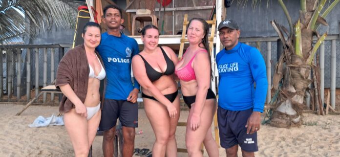 Three Russian Tourists Rescued from Drowning at Hikkaduwa Beach