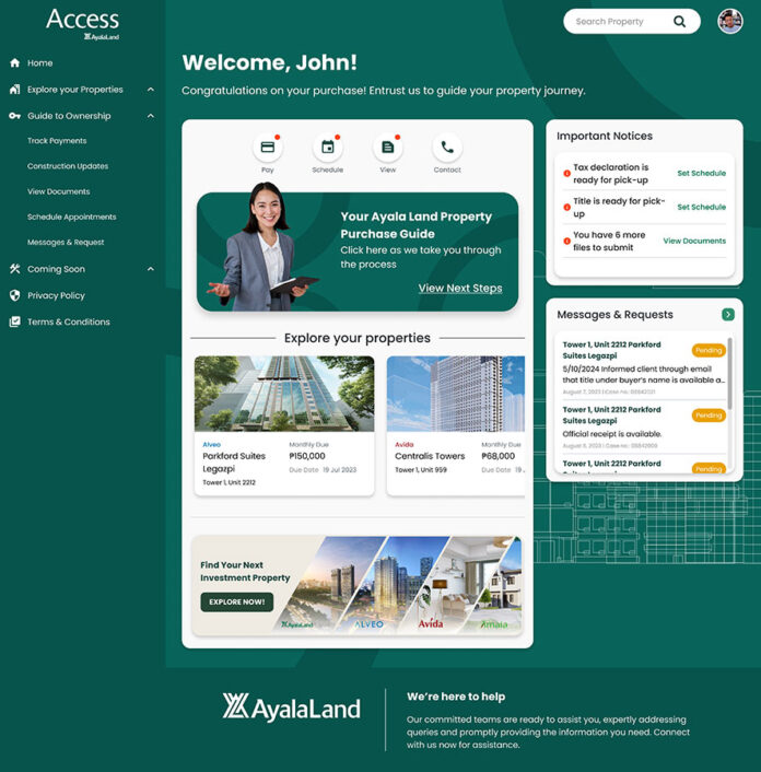 New Ayala Land platform simplifies homeownership services
