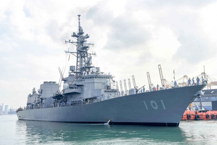 JMSDF MURASAME calls Port of Colombo