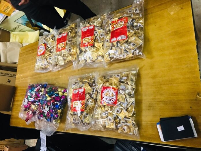 Over 1.9 kg of Kush concealed in candy seized at BIA