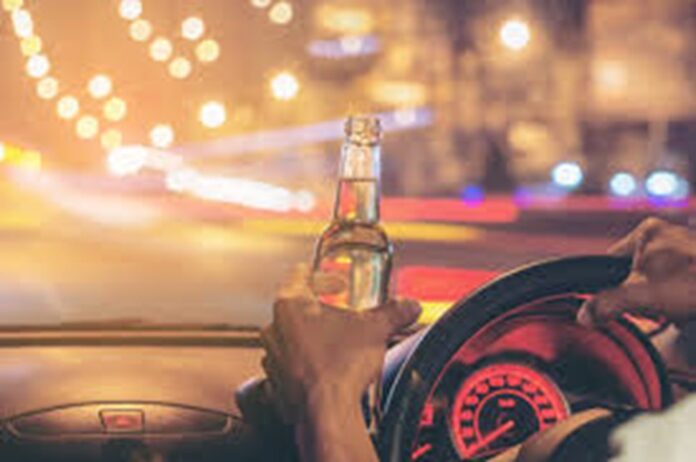 110 persons arrested for drunk driving on Sunday