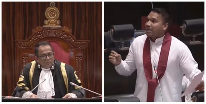 Namal clashes with Speaker, bats for Deshabandu (Video)