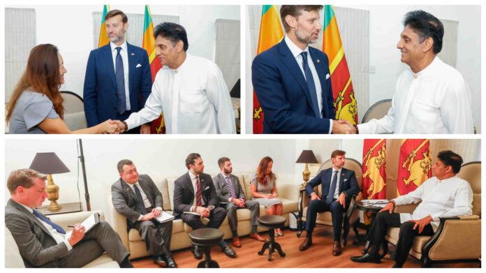 Sajith meets US delegation, requests further tariff relief for Sri Lanka