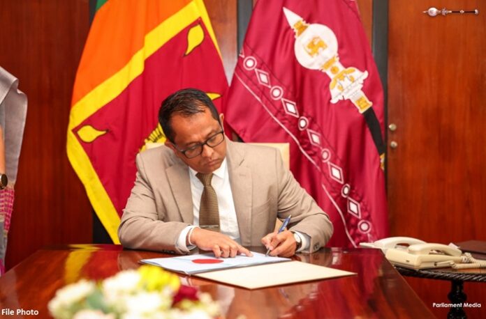 Speaker endorses certificates on Two Bills